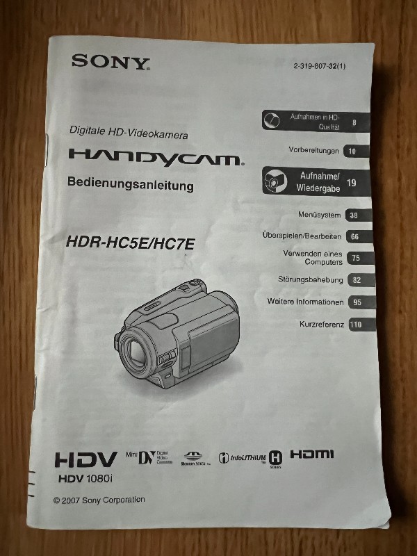 Foto/Video Unterwassergehäuse Sealux HD7 incl. Sony HDR HC7 Camcorder