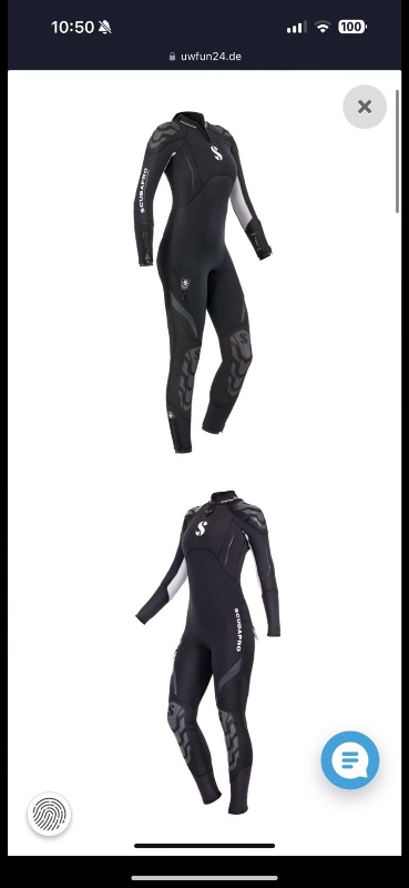 Dive Suit Scubapro Overall Everflex 7/5mm Women Size L