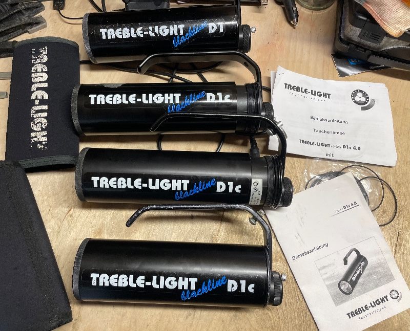 Tauchlampe Treble Light D1c 4 Stück 