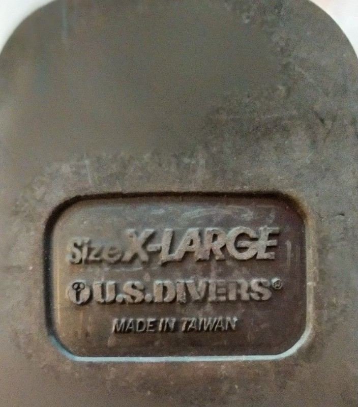 Tauchausrüstung Tauchflossen US Divers, X- Large