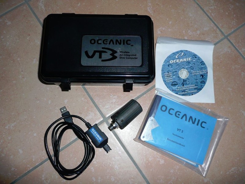 Tauchcomputer/Uhr Oceanic VT3 + reichlich Zubehör