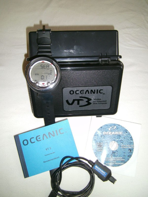 Tauchcomputer/Uhr Oceanic VT3 + reichlich Zubehör