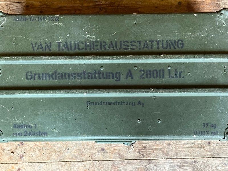 Tauchausrüstung Antiquariat: Dräger Bw Tauchergrundausstattung A 2800 im Koffer