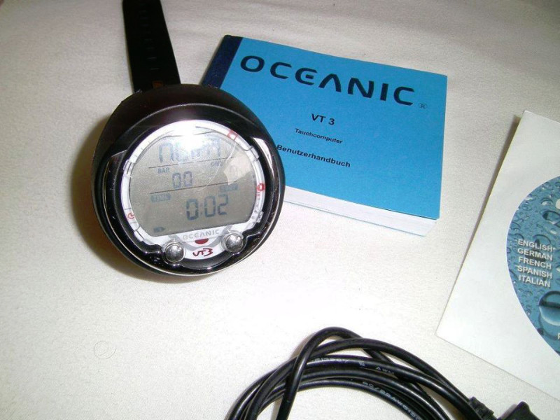 Tauchcomputer/Uhr Oceanic VT3 + reichlich Zubehör