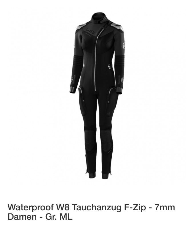 Dive Suit Waterproof Women's W8 Wetsuit M/L 400€