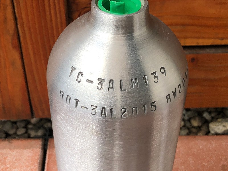 Tanks/Weight Aluminum bottle 14cf