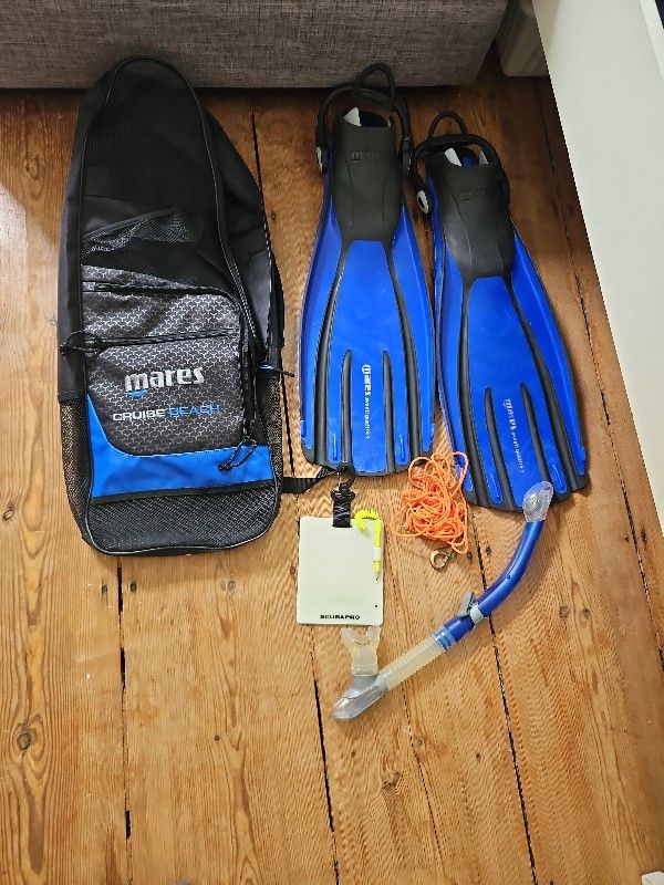 Dive Gear Diving fins incl. bag and accessories