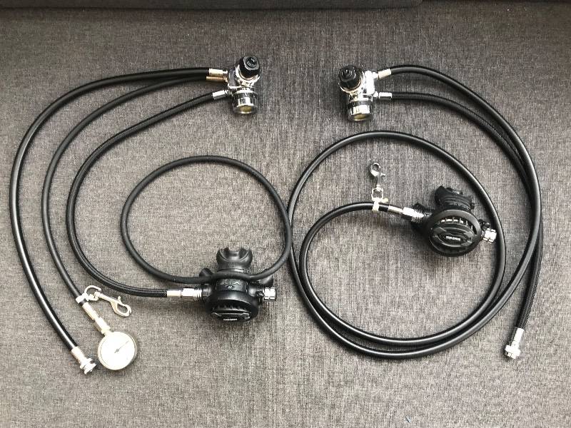 Atemregler Apeks TEK3 Reglerset (2x TEK3, 2x XTX50, Fini, Schläuche, Neckless,  Boltsnap)