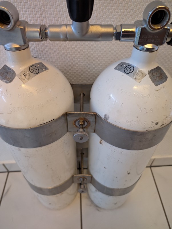 Tanks/Weight Double 12 with TÜV and oxygen clean