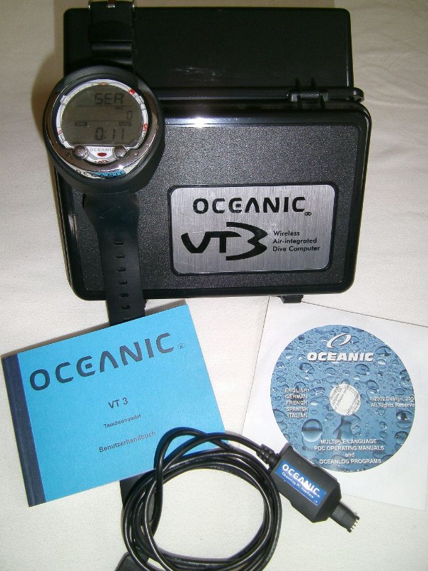 Tauchcomputer/Uhr Oceanic VT3 + reichlich Zubehör