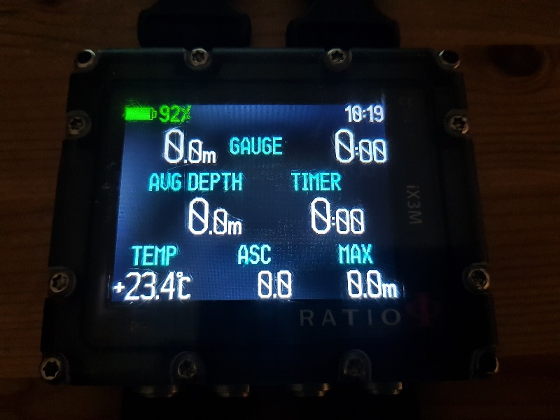Dive Computer/Watch Trimix dive computer ix3M with GPS compass CCR mode rechargeable battery