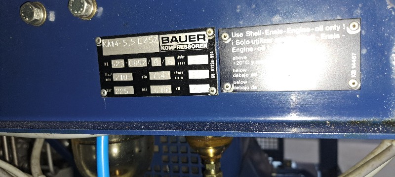 Dive Compressor Bauer Mariner 